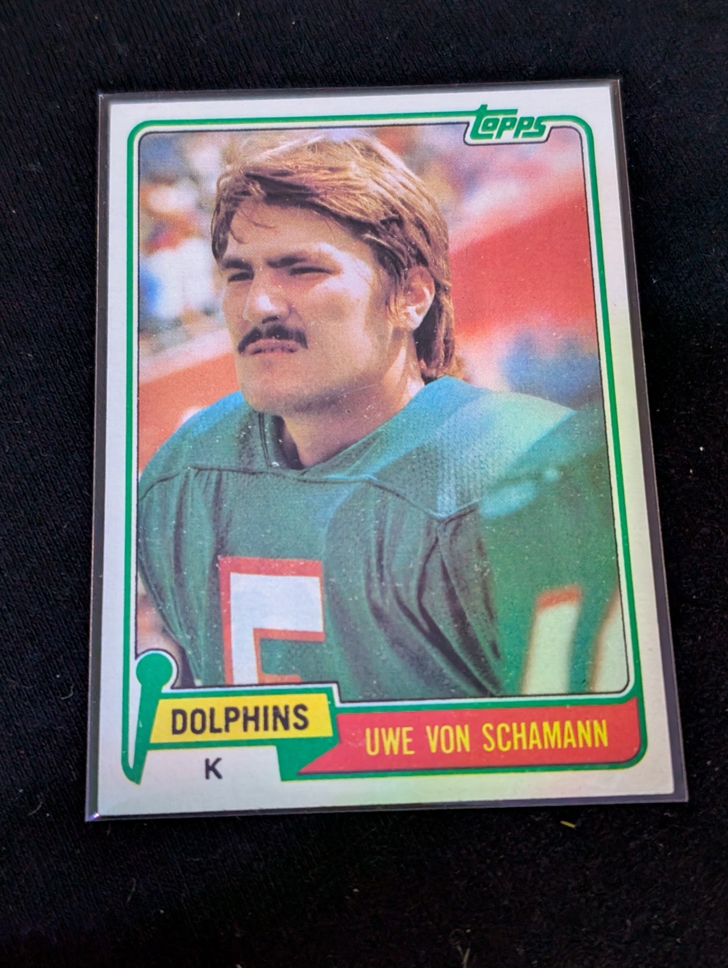 Uwe von Schamann Dolphins Kicker Vintage Topps Lot (3) 1980 1981 1982