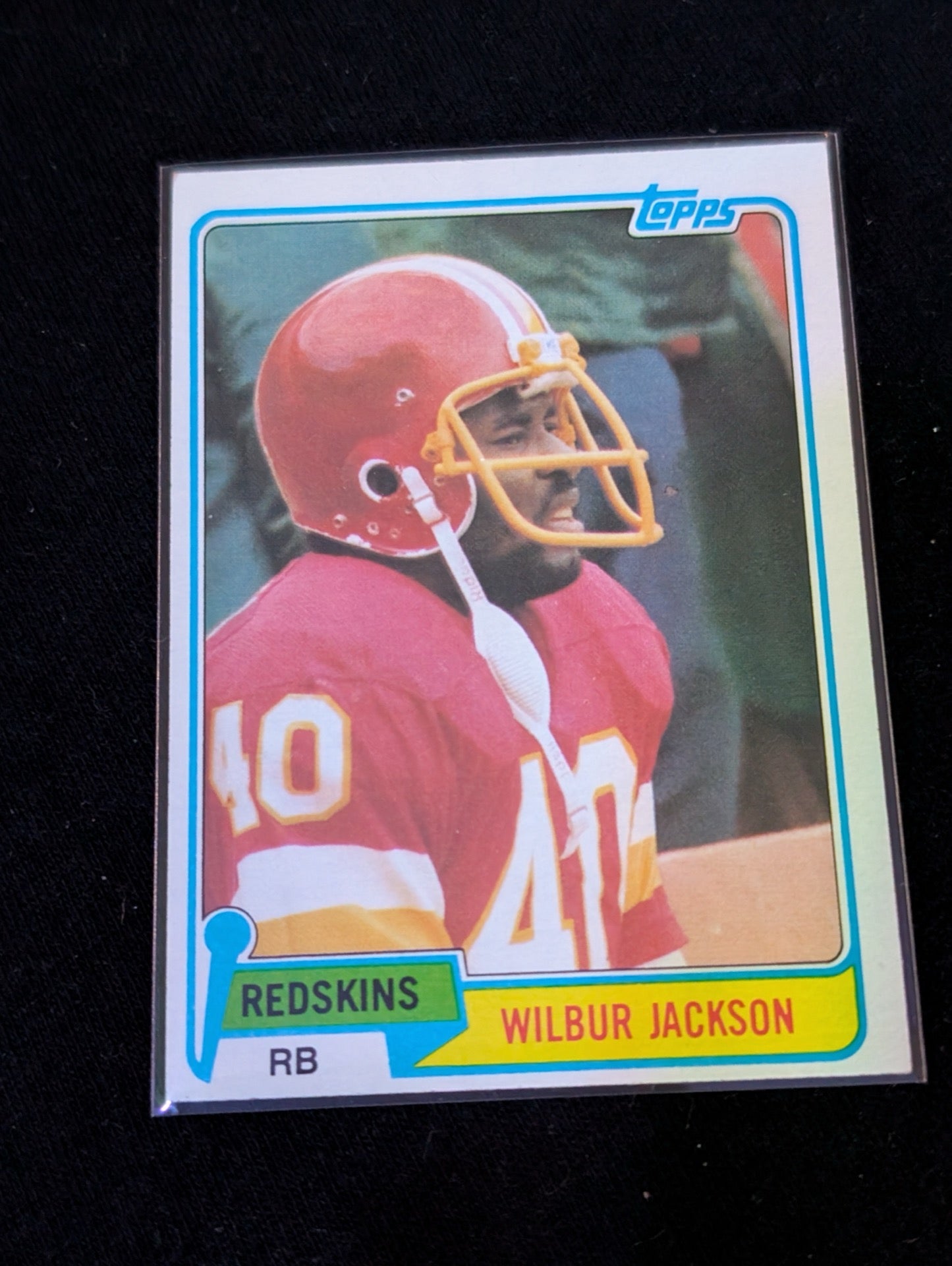 Wilbur Jackson Vintage Topps Lot (2) 1980 49ers & 1981 Redskins RB Alabama Trailblazer