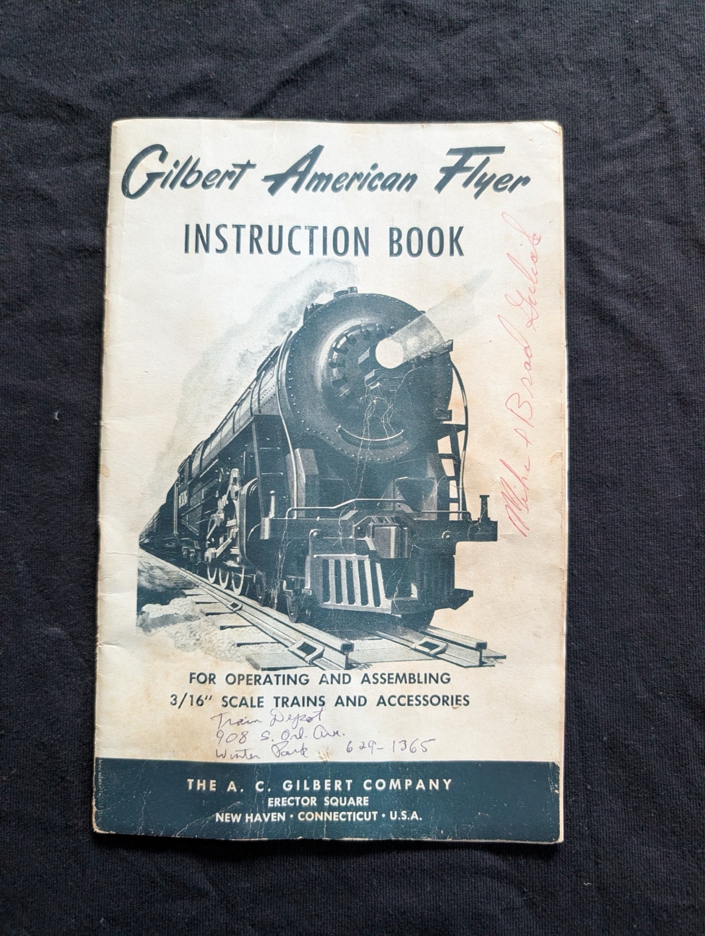 Vintage Gilbert American Flyer Instruction Book 3/16" Scale Trains Manual