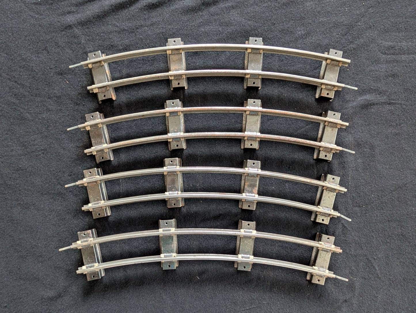 Lot of 5 American Flyer S-Gauge Curved Track Sections - Vintage S Scale