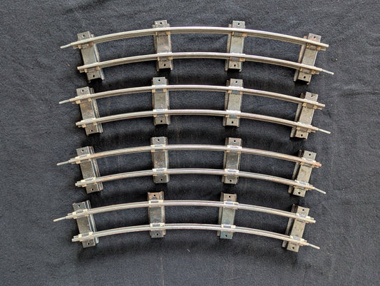 5-Pack Vintage American Flyer S-Gauge Curved Train Track Sections