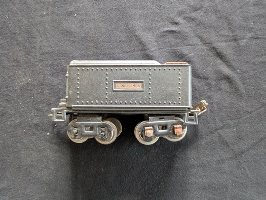 Lionel Pre-war O-Gauge Tinplate Tender 1689T Style Gunmetal Gray 8-Wheel