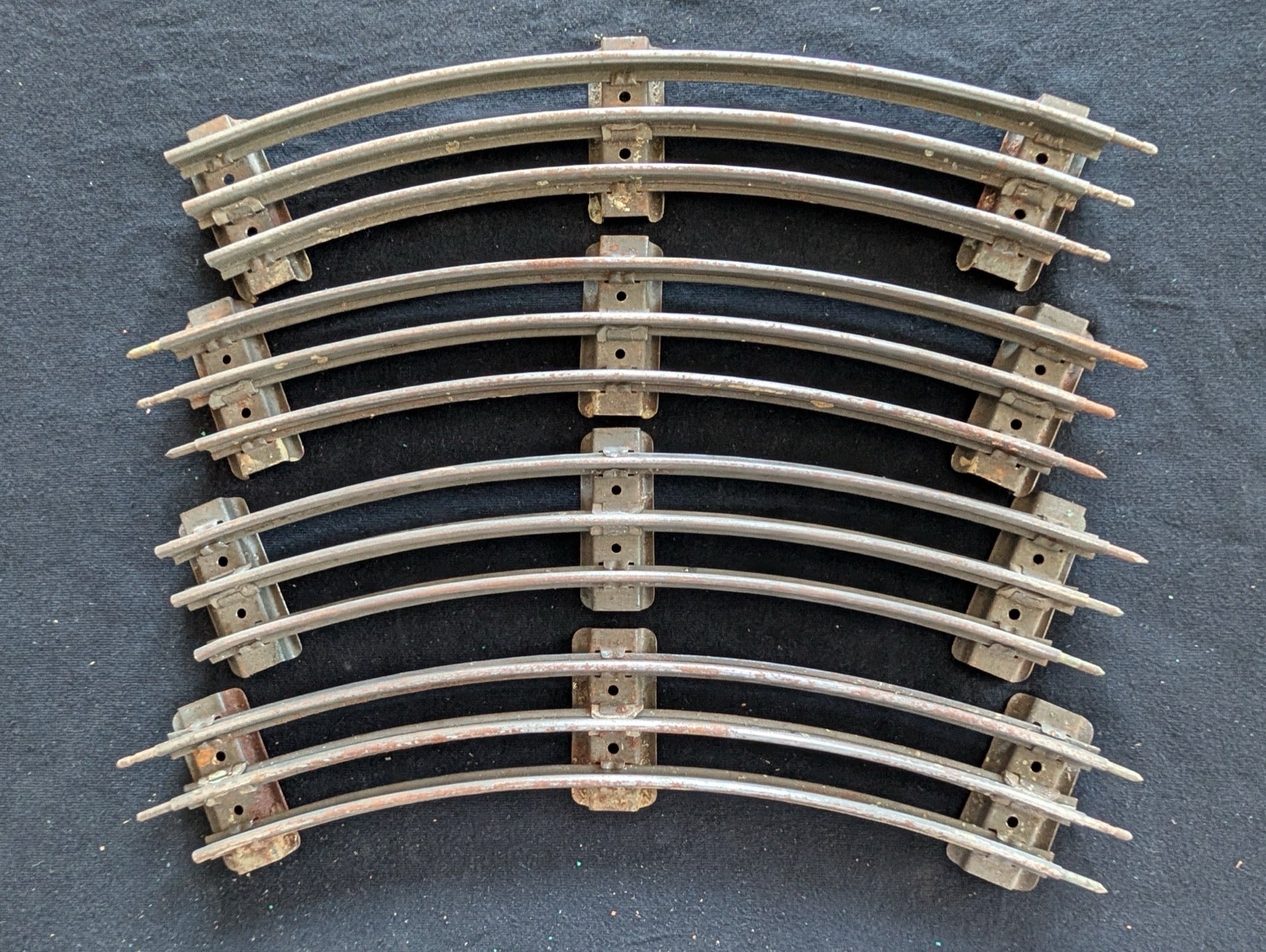 Vintage Lionel O-Gauge Curved Track 3-Rail Tubular Lot of 5 Pcs