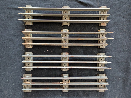 Lot of 4 Vintage Lionel O-Gauge Straight Track Sections 3-Rail