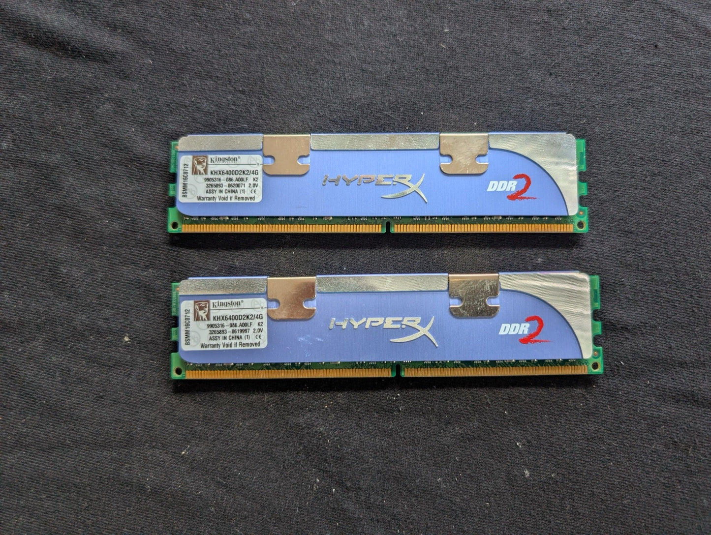 Kingston HyperX 4GB Kit (2x2GB) DDR2 PC2-6400 800MHz RAM KHX6400D2K2/4G