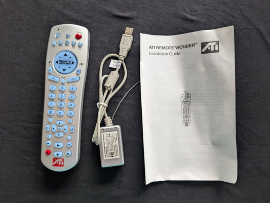 ATI Remote Wonder PC Remote Control with USB IR Receiver & Install Guide
