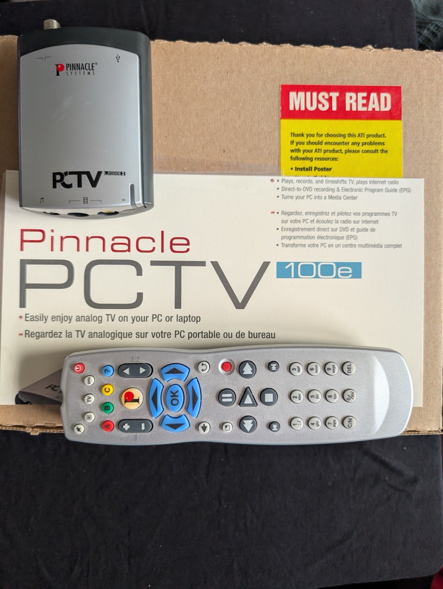 Pinnacle PCTV 100e USB 2.0 Analog TV Tuner w/ Remote