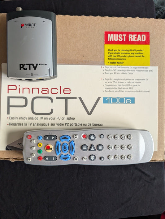 Pinnacle PCTV 100e USB 2.0 Analog TV Tuner w/ Remote