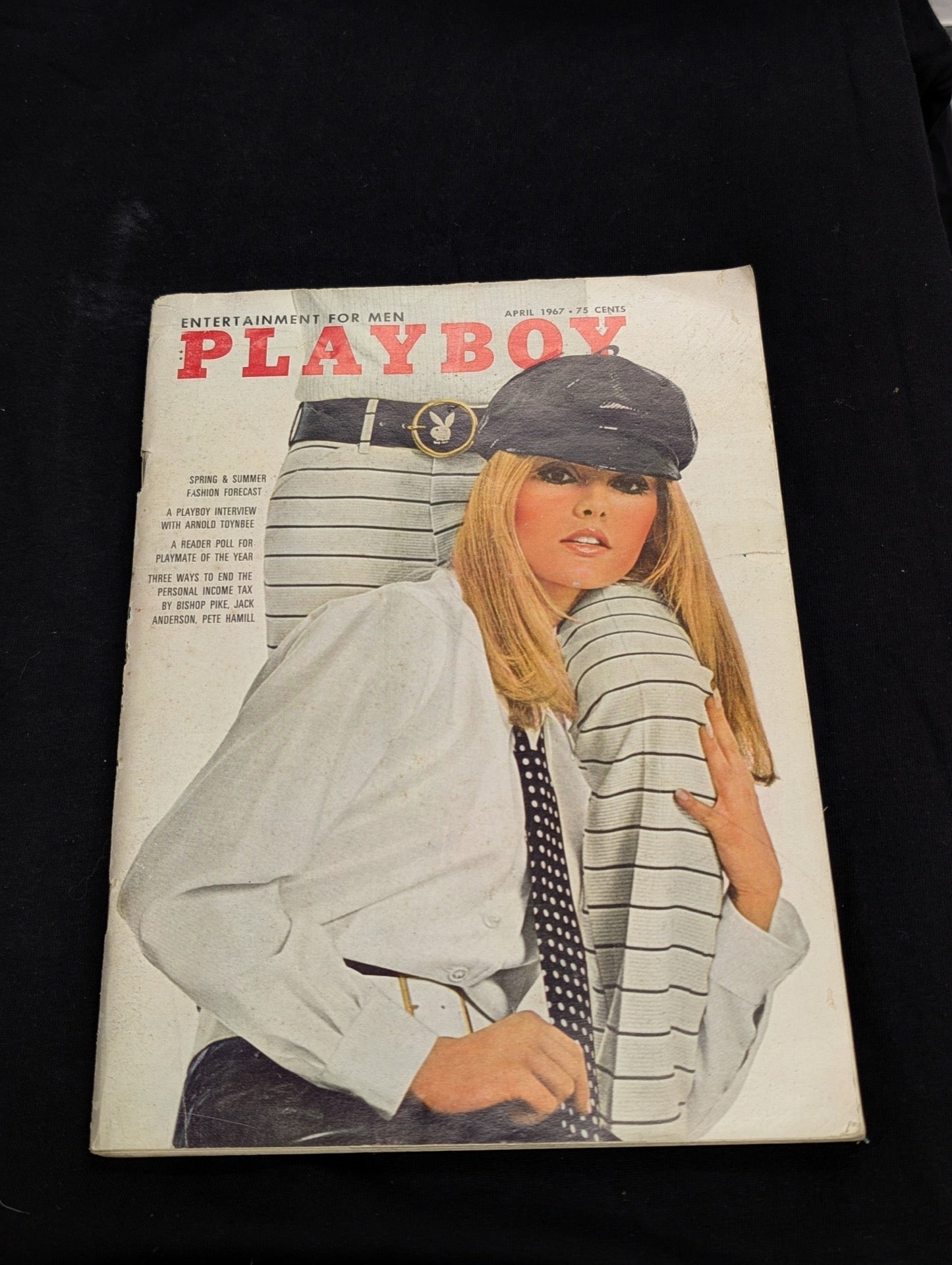 Vintage Playboy Magazine April 1967 - Arnold Toynbee Interview - Fashion Forecast