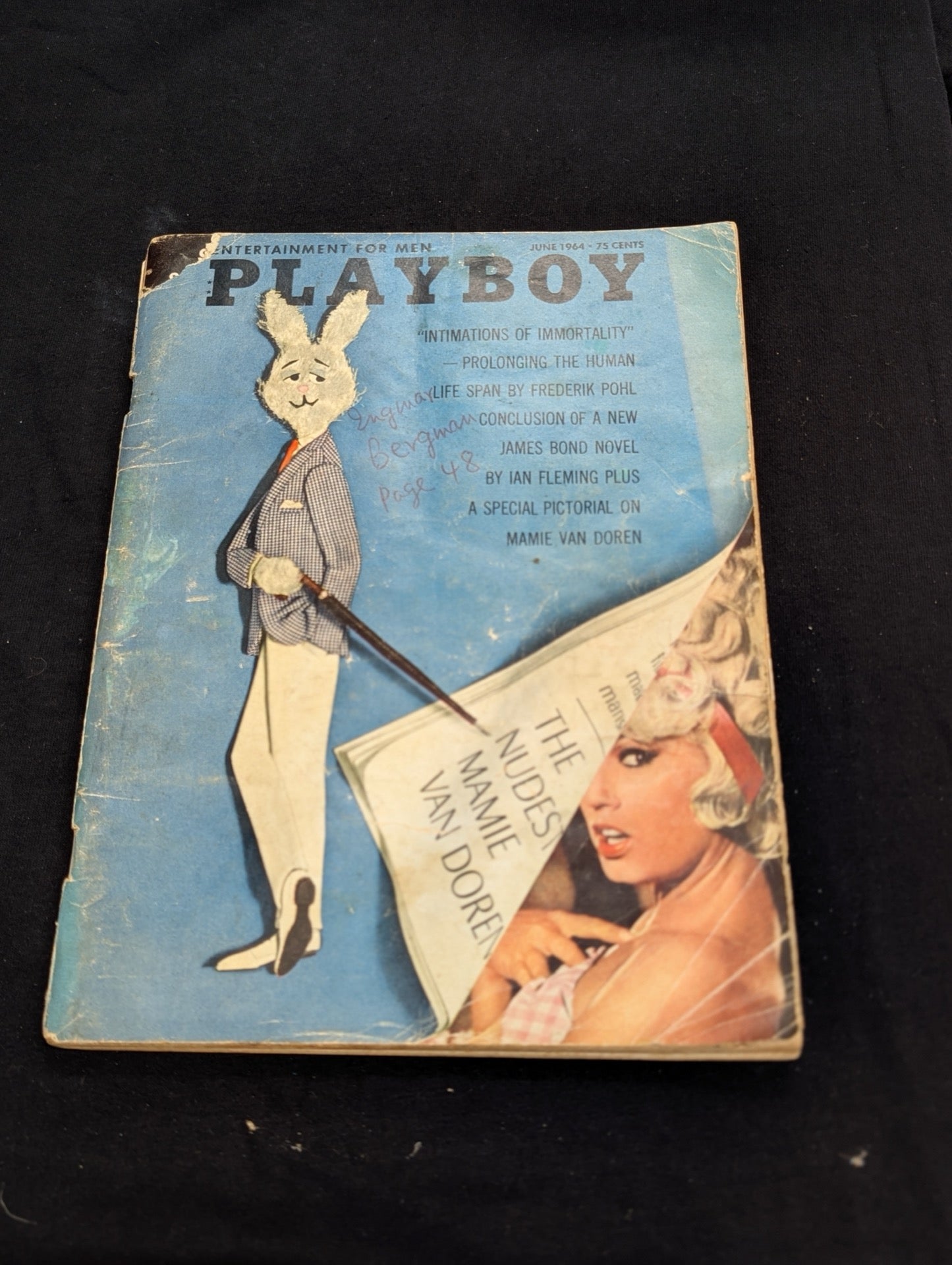 Vintage Playboy Magazine June 1964 - Mamie Van Doren - Ian Fleming