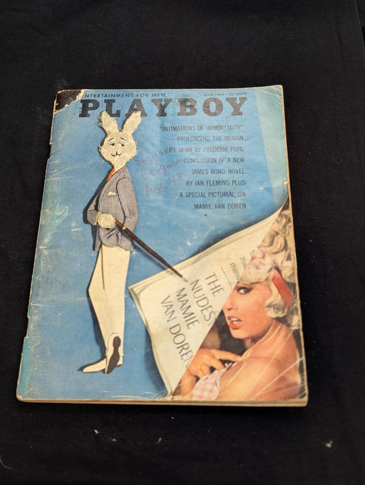 Vintage Playboy Magazine June 1964 - Mamie Van Doren - Ian Fleming
