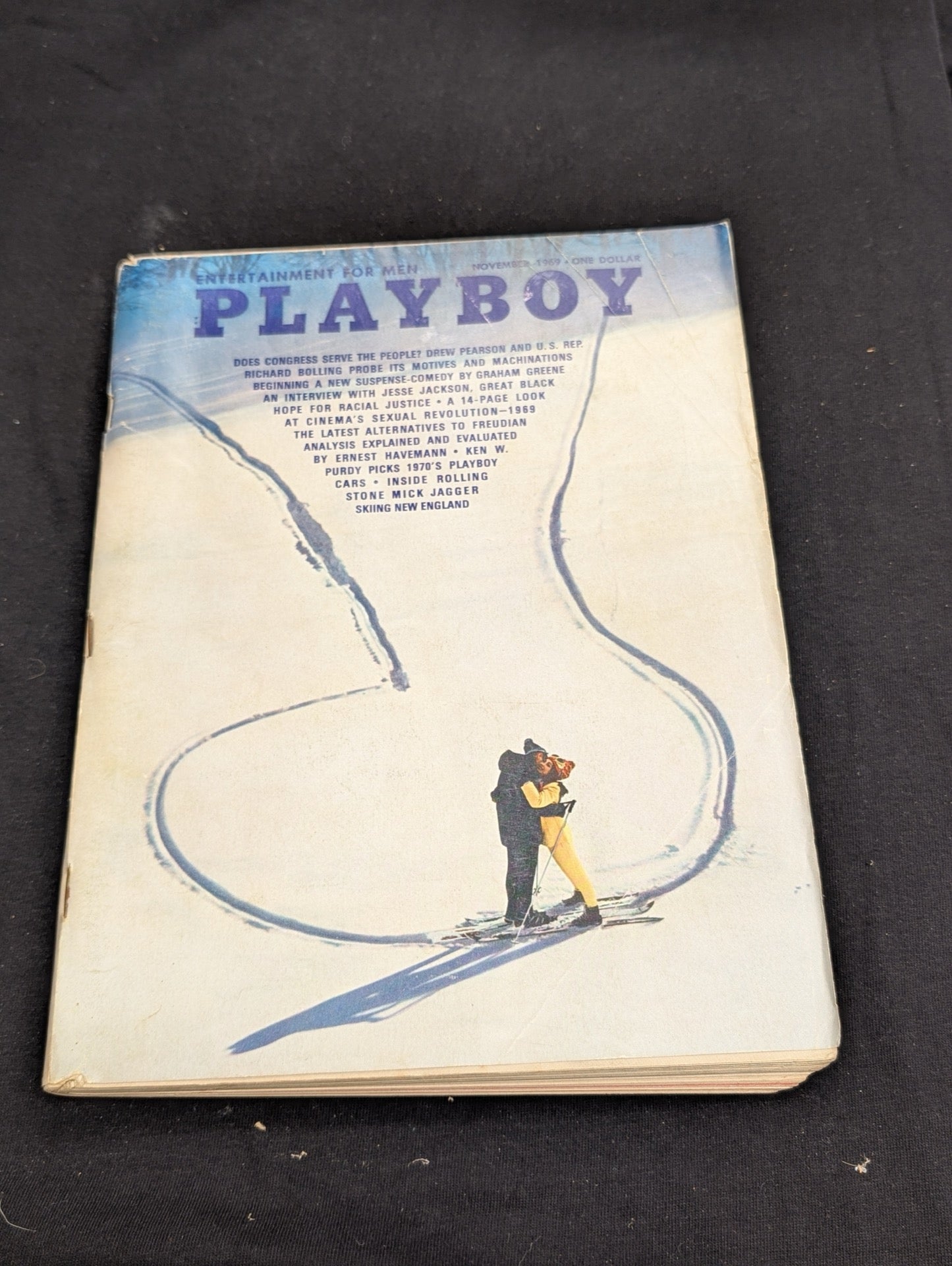 Vintage Playboy Magazine November 1969 - Jesse Jackson Interview - Rolling Stones
