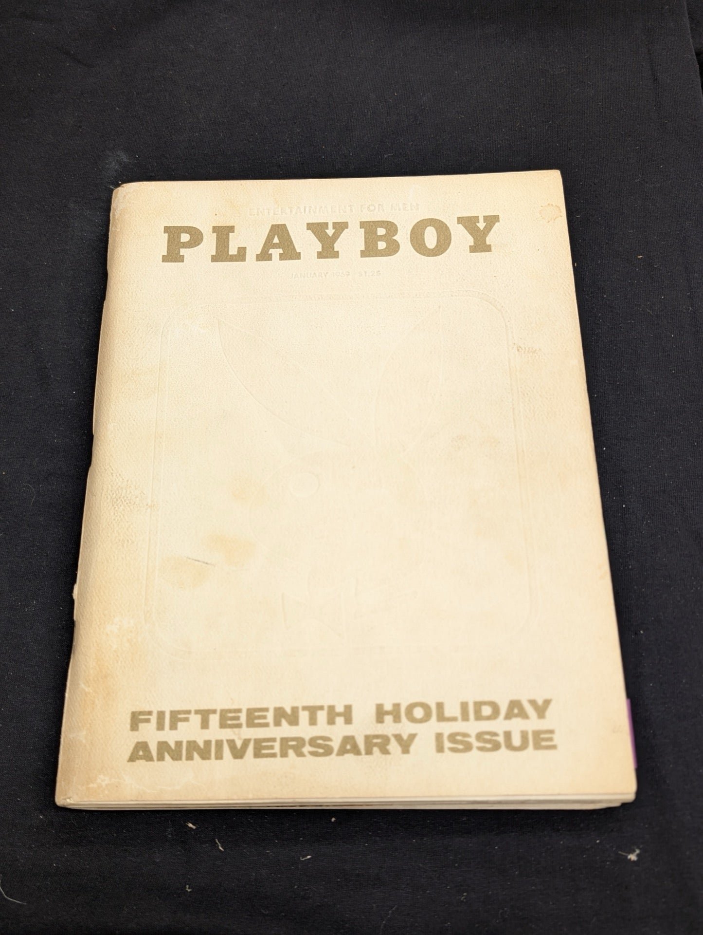 Vintage Playboy Magazine Jan 1969 - 15th Anniversary Issue - Embossed Cover