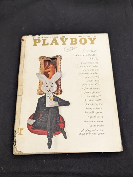 Vintage Playboy Magazine January 1966 - Anniversary Issue - Princess Grace