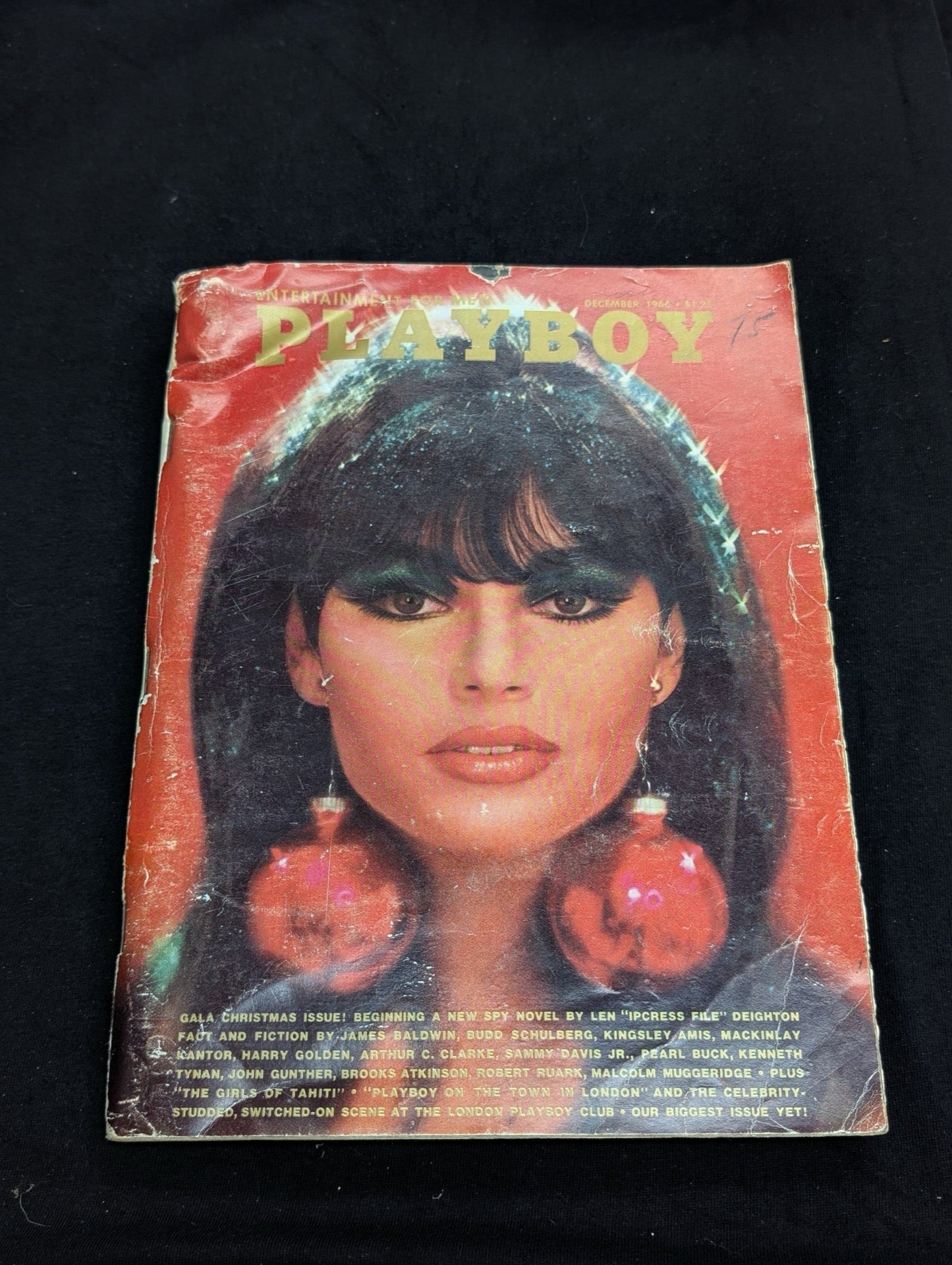 Vintage Playboy Magazine December 1966 - Len Deighton Spy Novel - James Baldwin