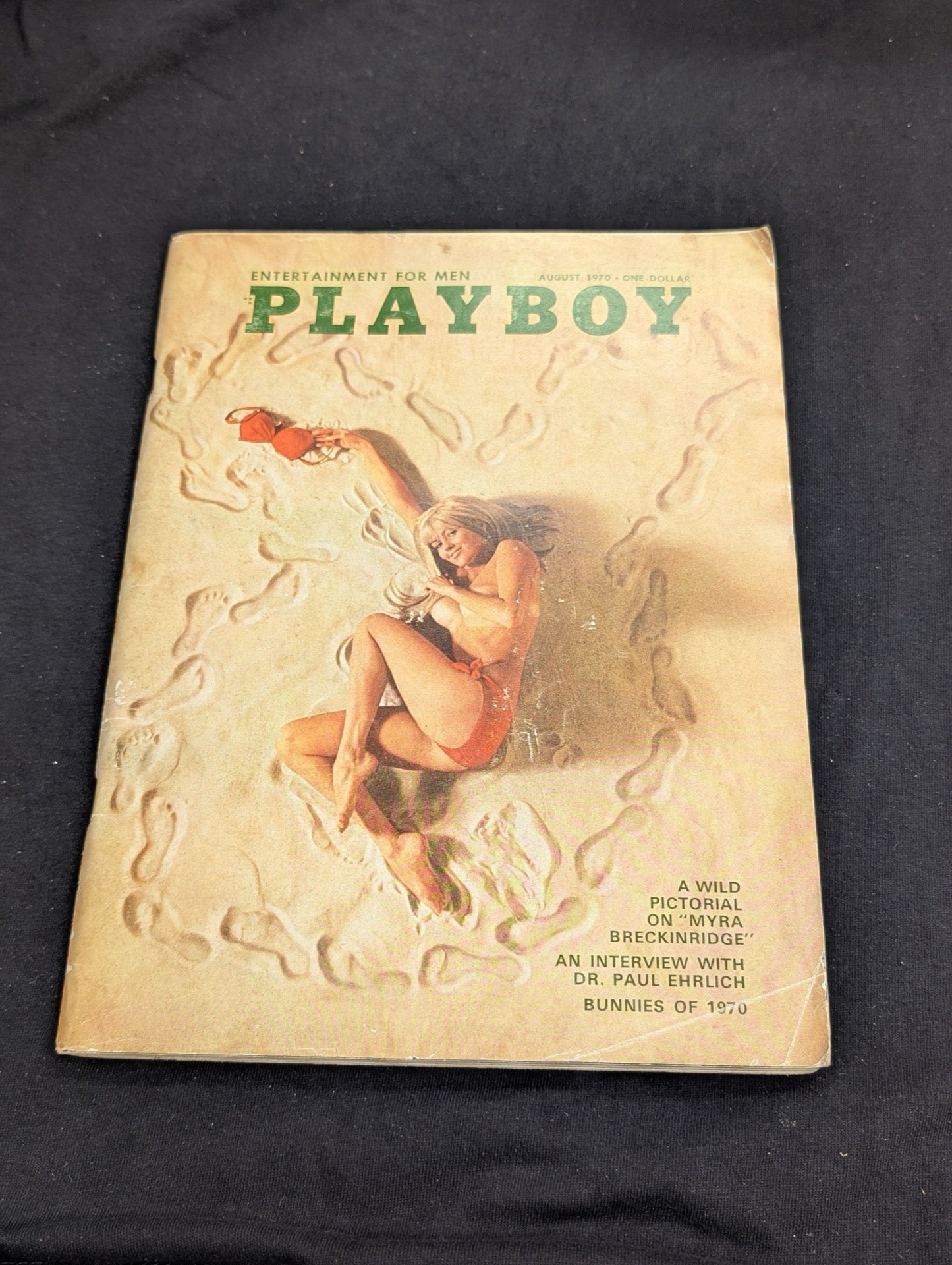 Vintage Playboy Magazine August 1970 - Myra Breckinridge - Dr. Paul Ehrlich