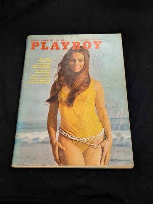 Vintage Playboy Magazine July 1971 - John Cassavetes - Porno Revolution