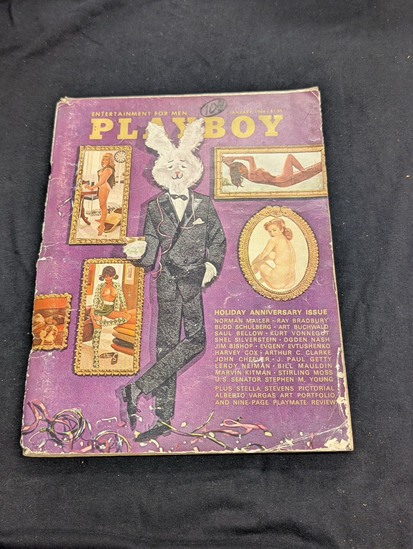 Vintage Playboy Magazine January 1968 - Anniversary Issue - Norman Mailer