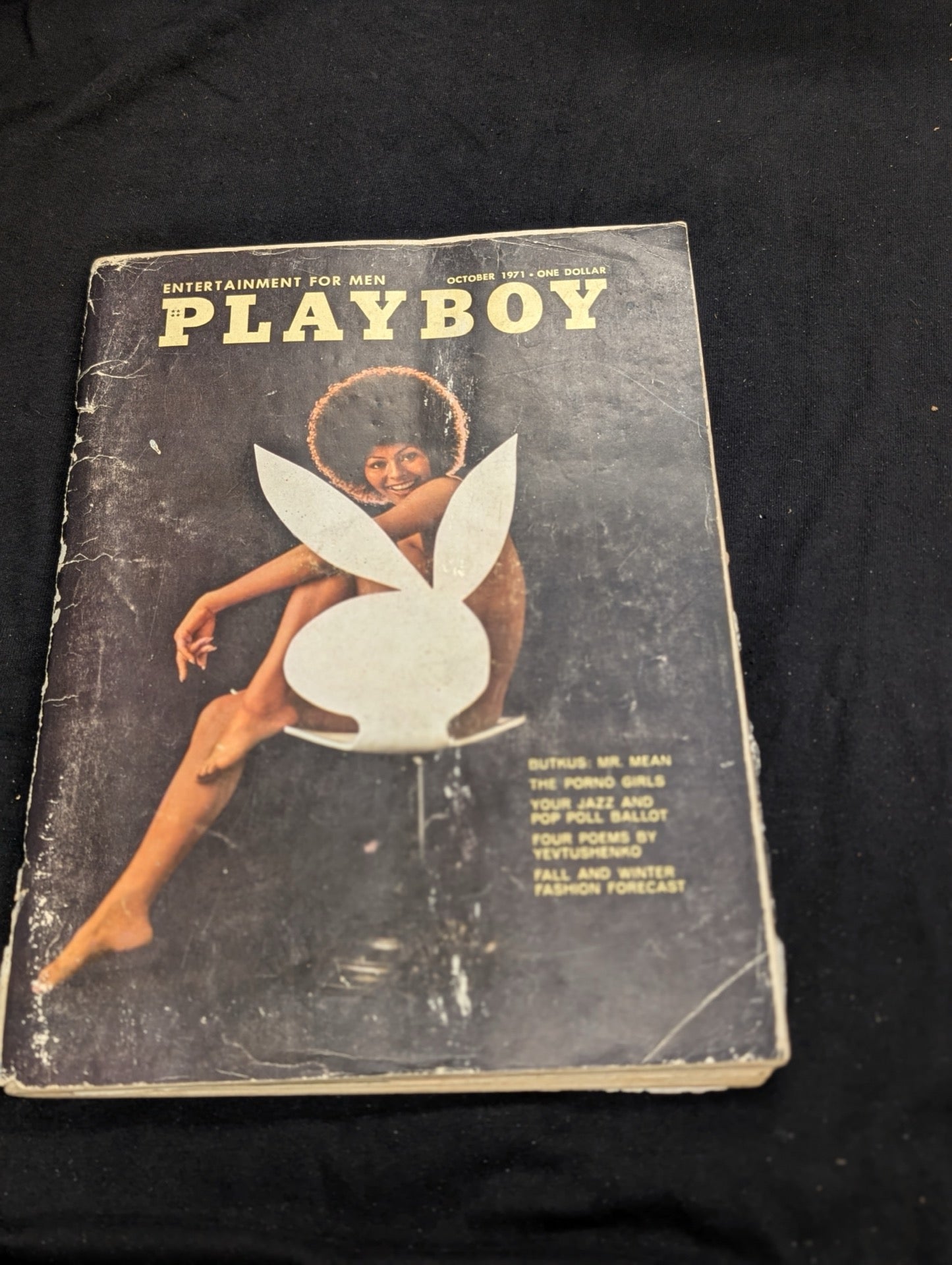 Vintage Playboy Magazine October 1971 - Darine Stern Cover - Rare Collectible