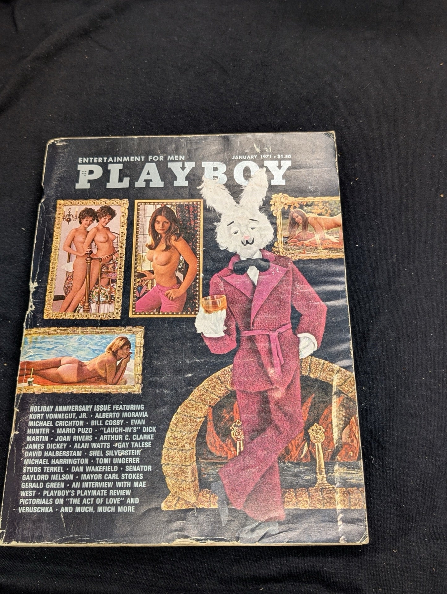 Vintage Playboy Magazine January 1971 - Anniversary Issue - Mae West