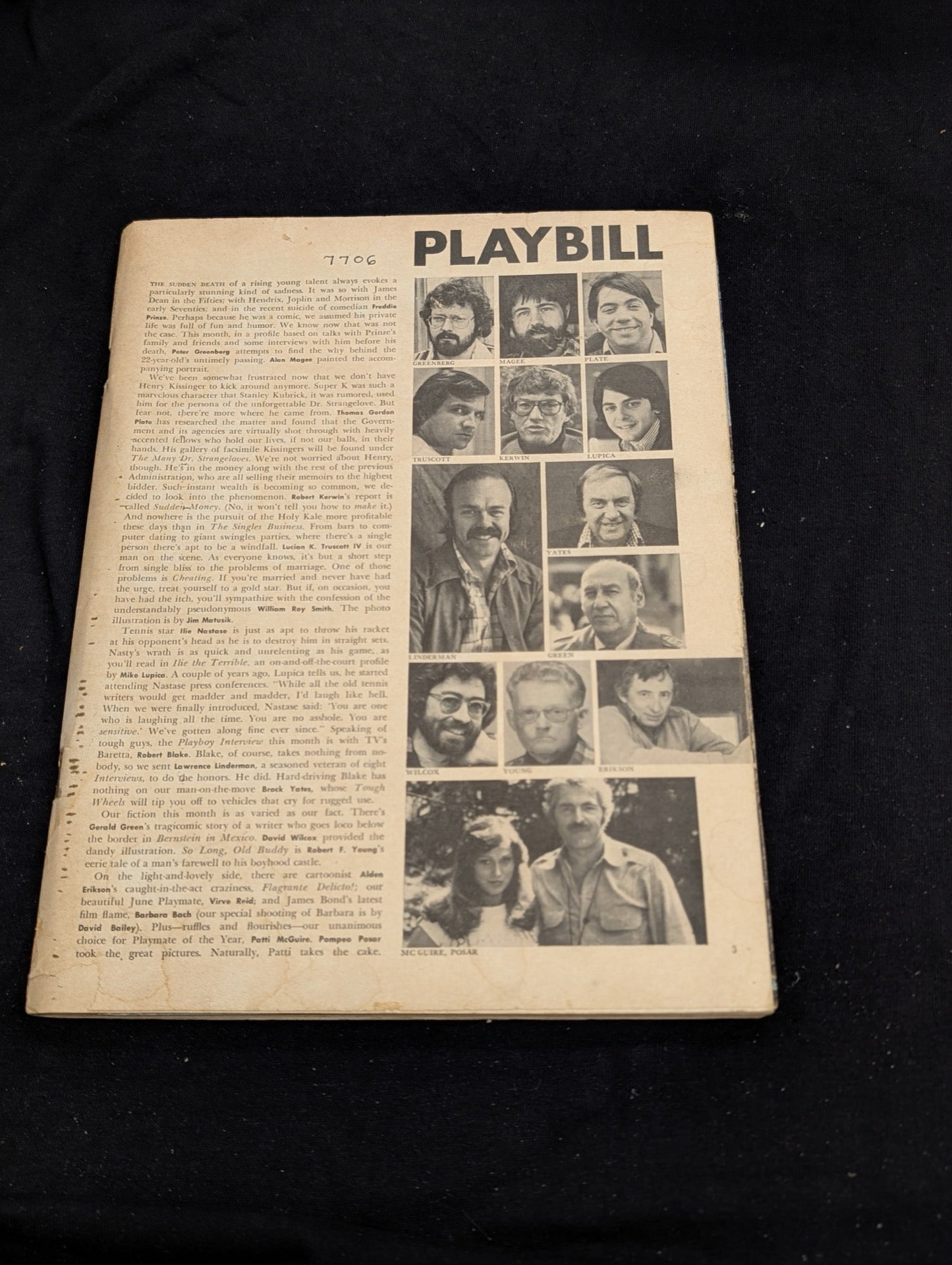 Playboy Magazine June 1977 Issue Robert Blake Interview (Internal Page Photo)