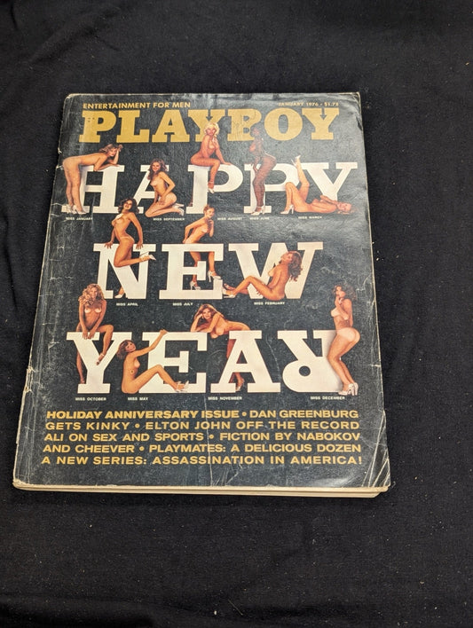 Playboy Magazine January 1976 Elton John Interview Muhammad Ali Anniversary