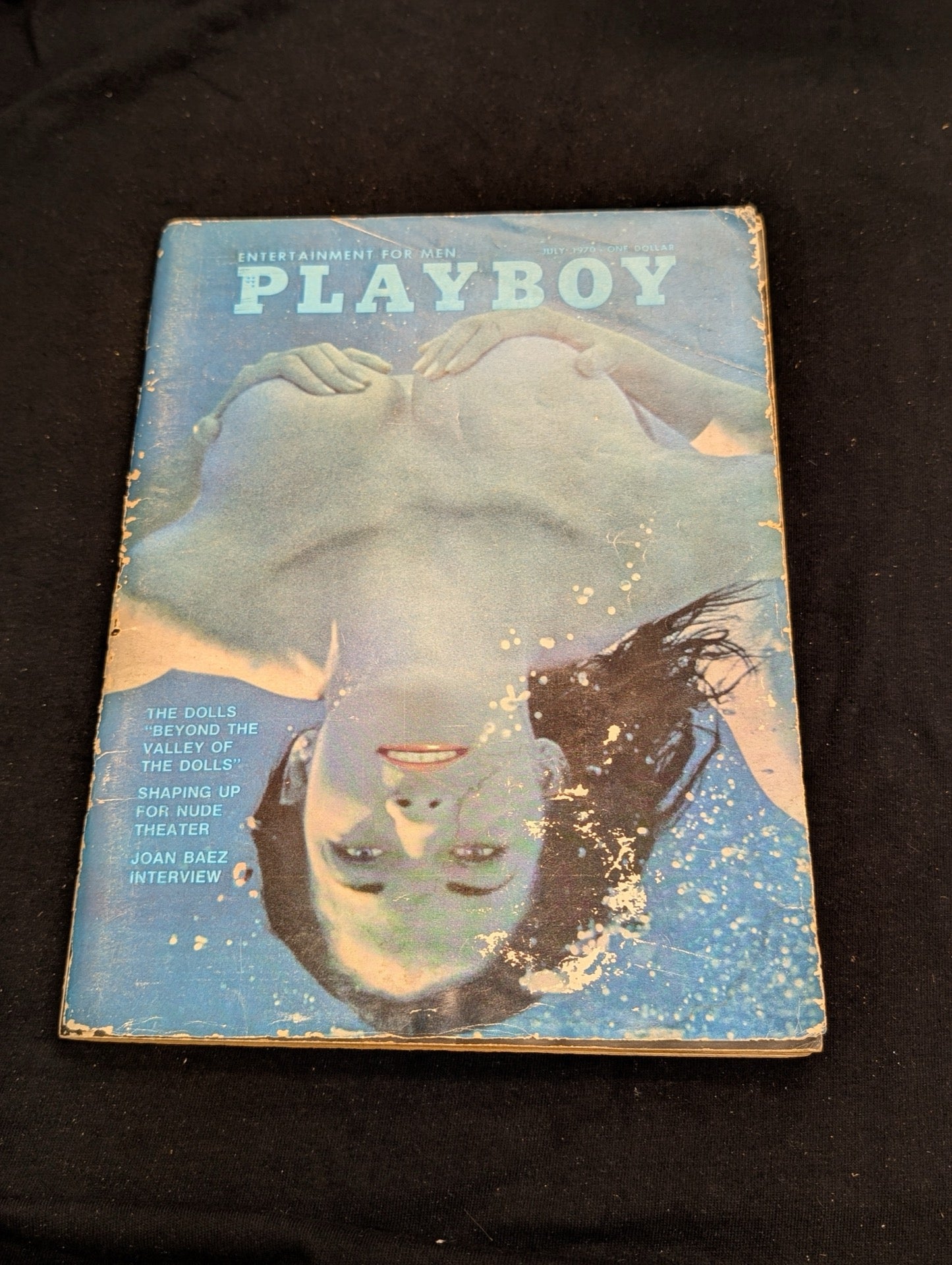Playboy Magazine July 1970 Joan Baez Interview Nude Theater Blue Cover