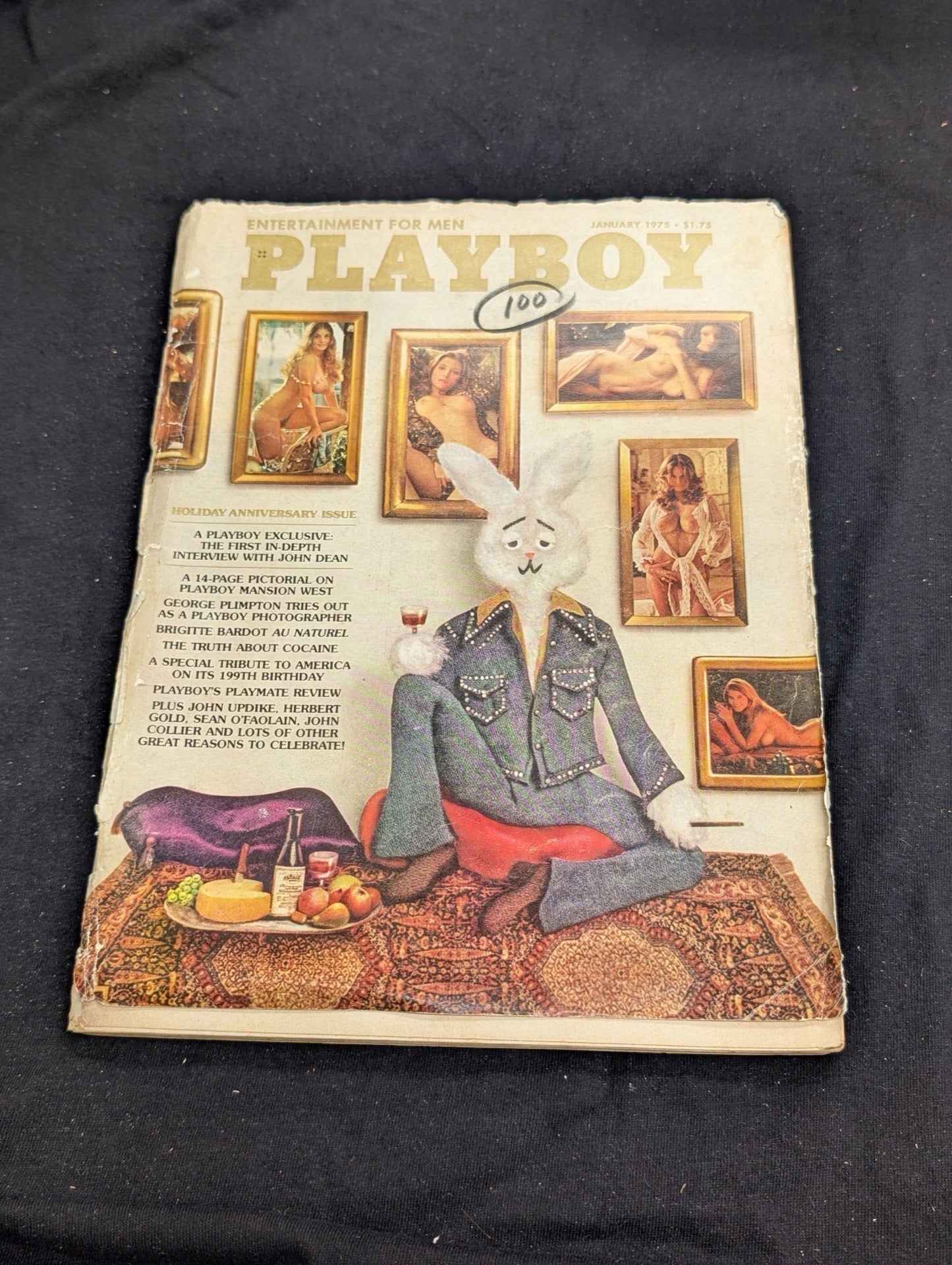 Playboy Magazine January 1975 Holiday Anniversary Issue John Dean Interview