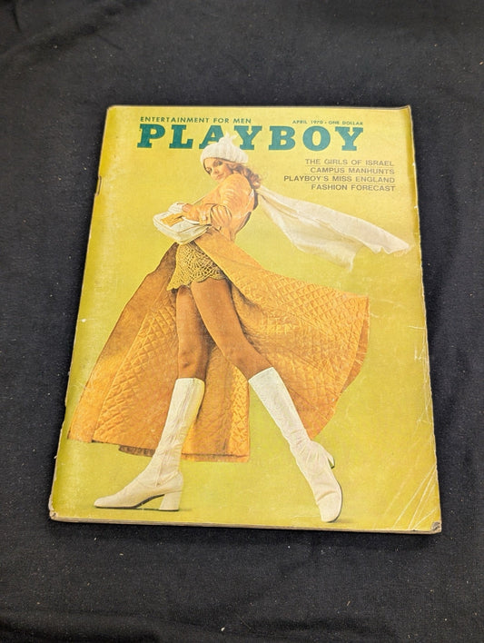Playboy Magazine April 1970 The Girls of Israel Vintage Fashion Forecast