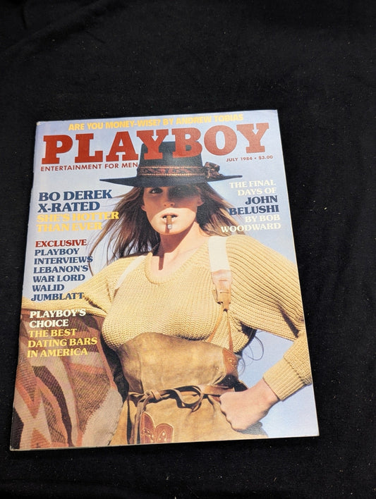 Playboy Magazine July 1984 Bo Derek Cover John Belushi Bob Woodward