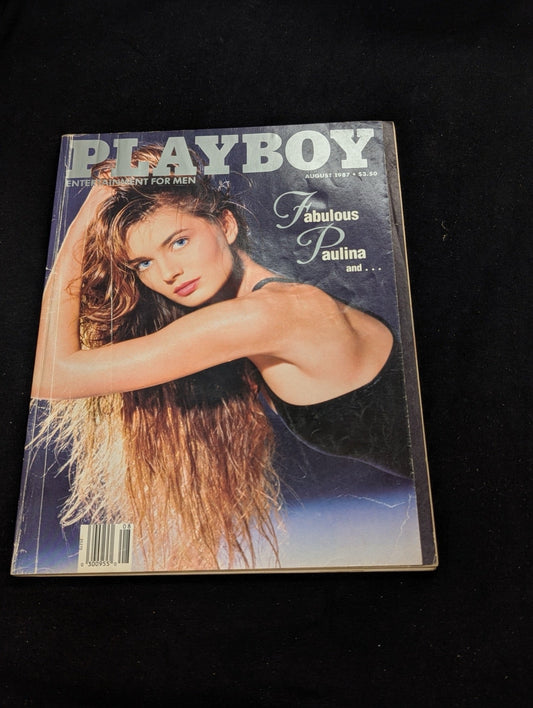 Playboy Magazine August 1987 Fabulous Paulina Porizkova Cover Supermodel