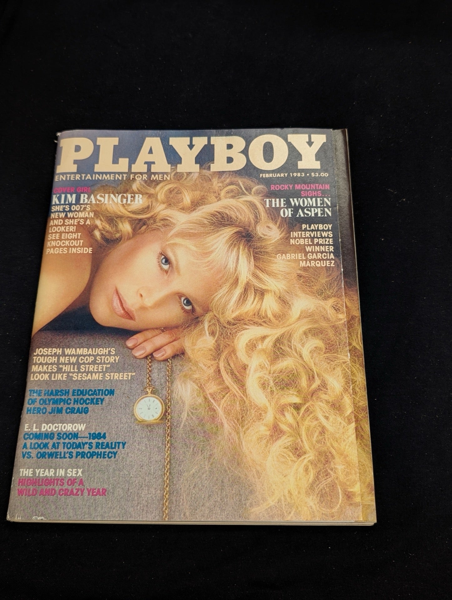 Playboy Magazine February 1983 Kim Basinger Cover Bond Girl 007