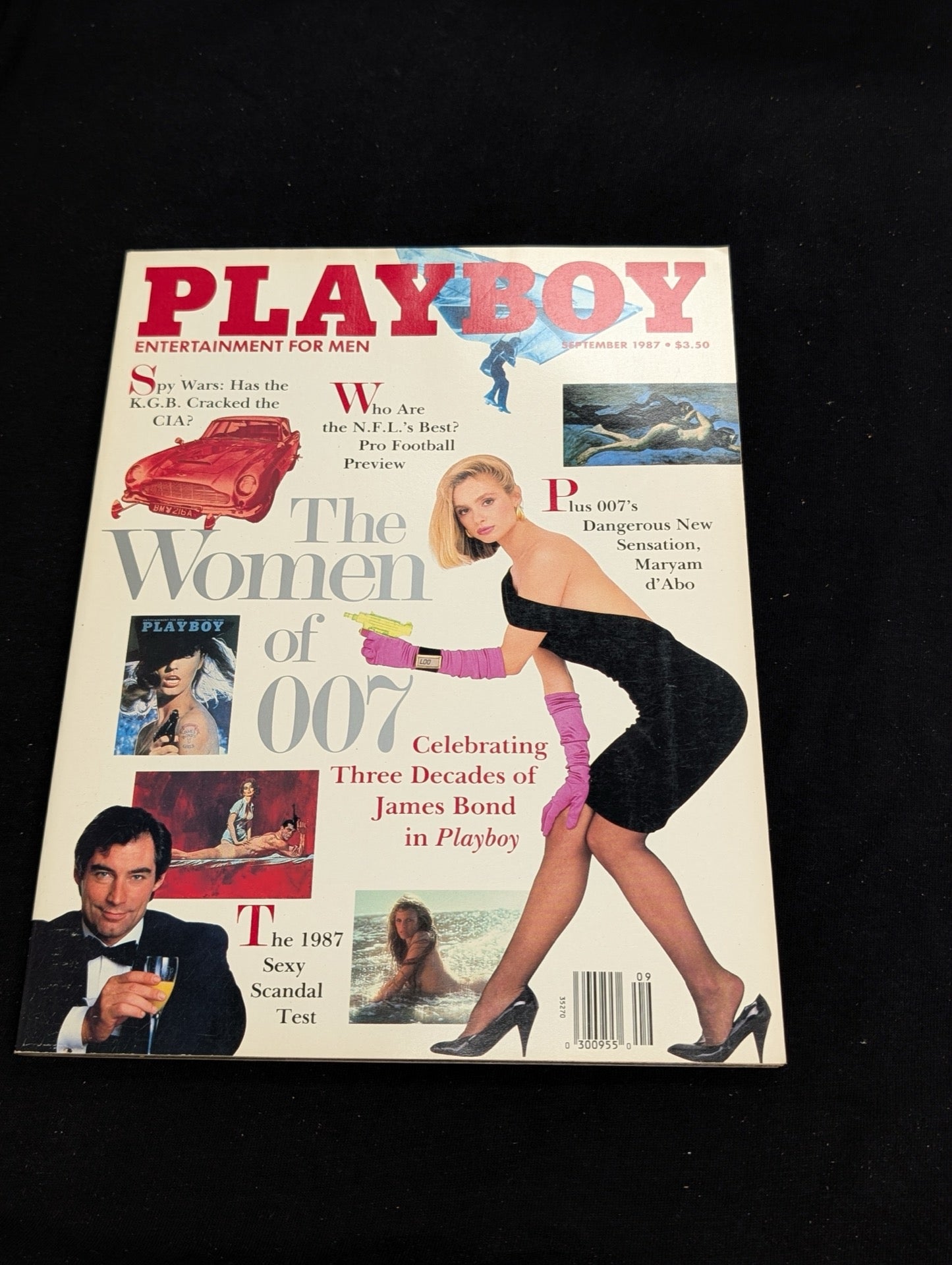 Playboy Magazine September 1987 Women of 007 Maryam d'Abo Timothy Dalton