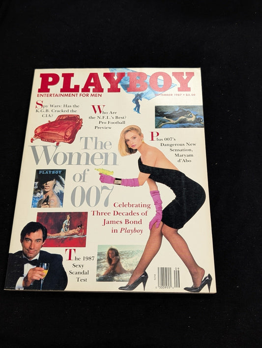 Playboy Magazine September 1987 Women of 007 Maryam d'Abo Timothy Dalton