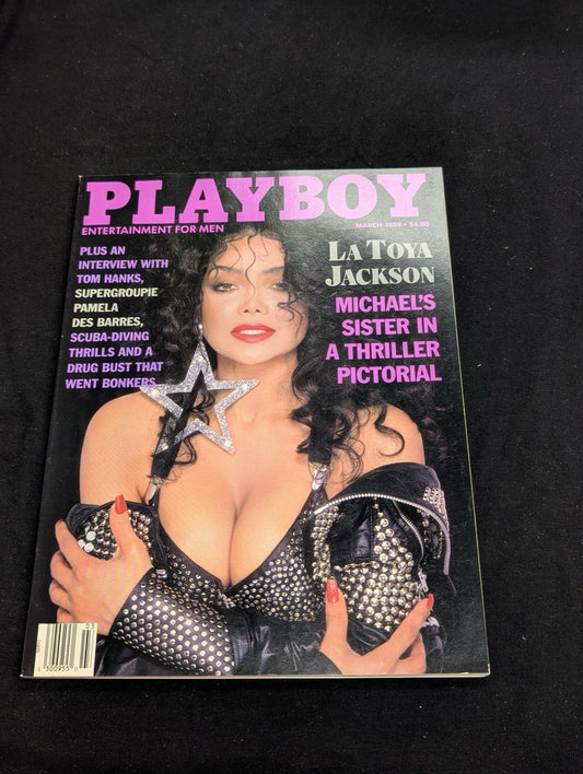 Playboy Magazine March 1989 La Toya Jackson Cover Tom Hanks Interview