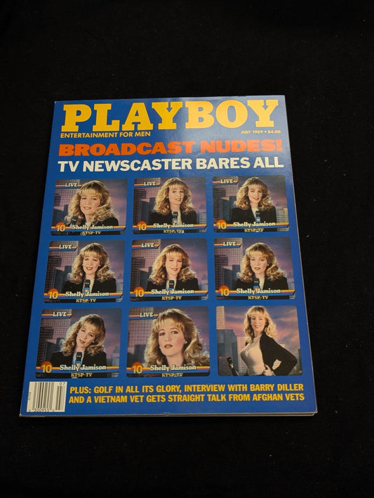 Playboy Magazine July 1989 Shelly Jamison Broadcast Nudes Barry Diller