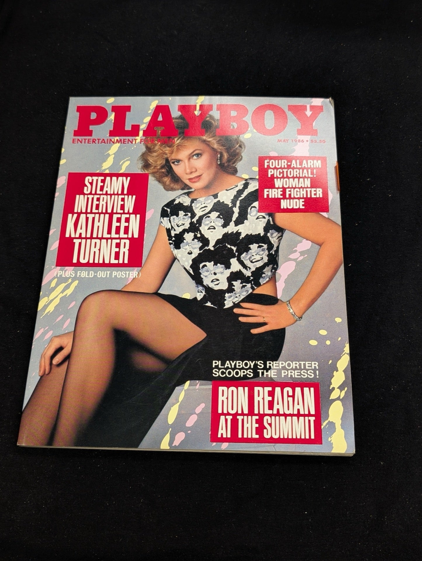 Playboy Magazine May 1986 Kathleen Turner Woman Firefighter