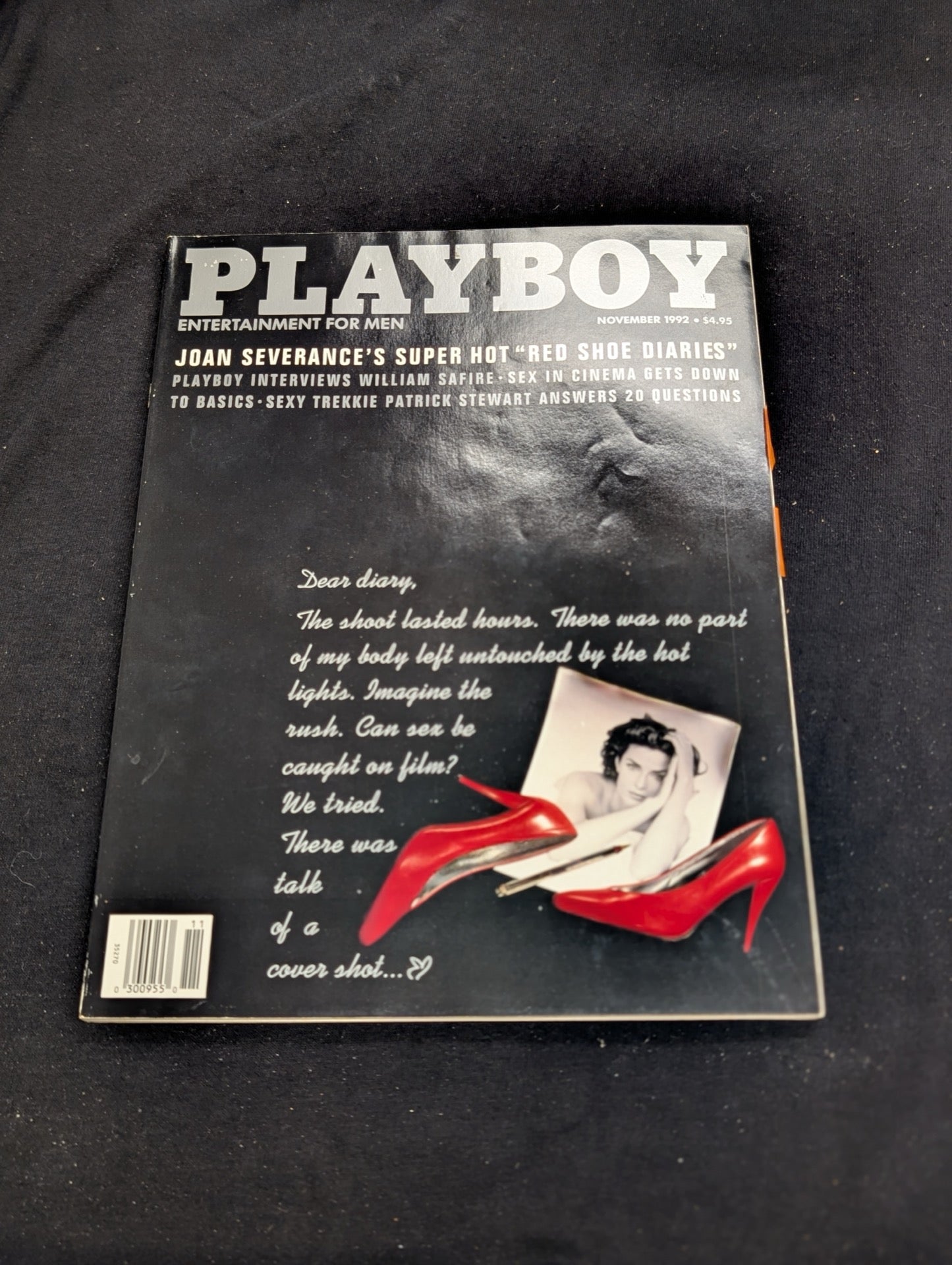Playboy Magazine November 1992 Joan Severance Red Shoe Diaries Patrick Stewart