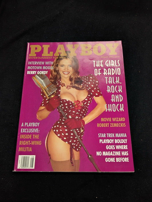 Playboy Magazine August 1995 Girls of Radio Talk Rock Berry Gordy