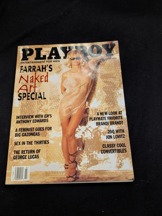 Playboy Magazine July 1997 Farrah Fawcett Naked Art Special Rare