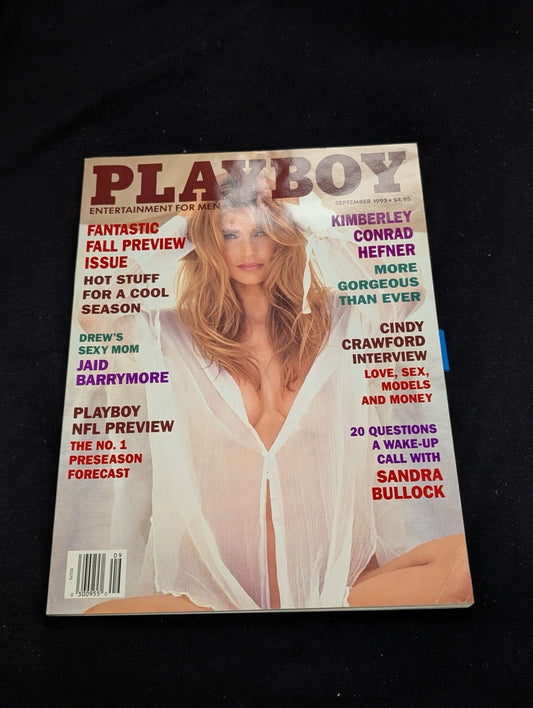 Playboy Magazine September 1995 Cindy Crawford Cover & Interview Supermodel