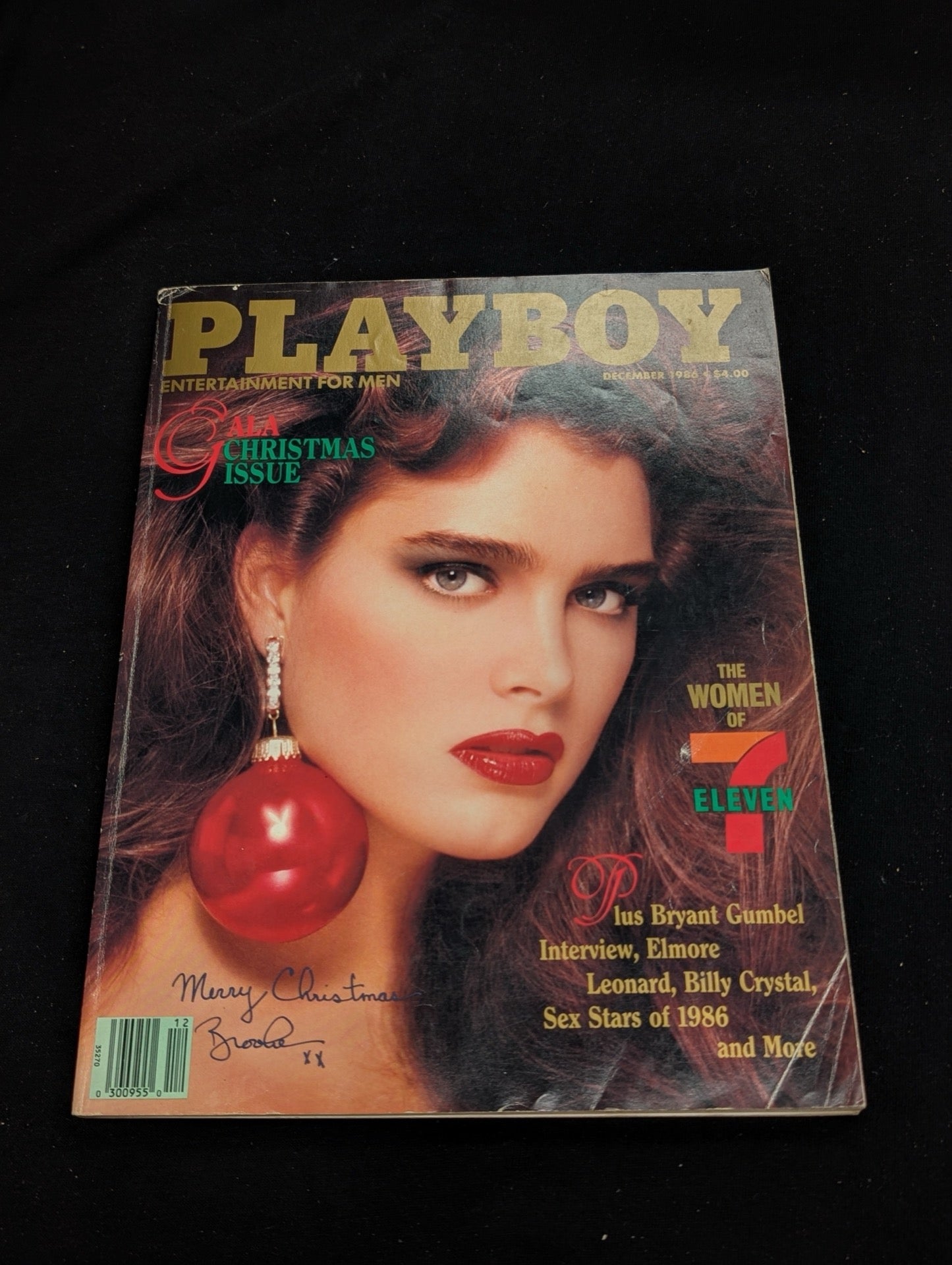 Playboy Magazine December 1986 Brooke Shields Cover (Copy 2) Vintage