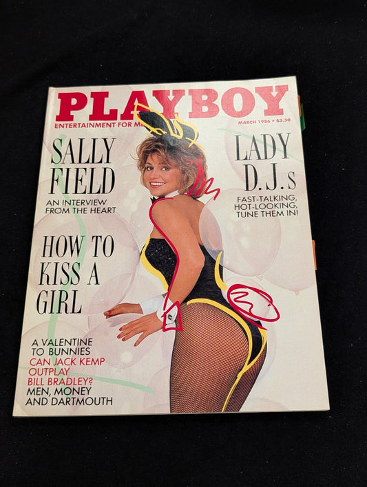 Playboy Magazine March 1986 Sally Field Interview DEFACED COVER Reading Copy