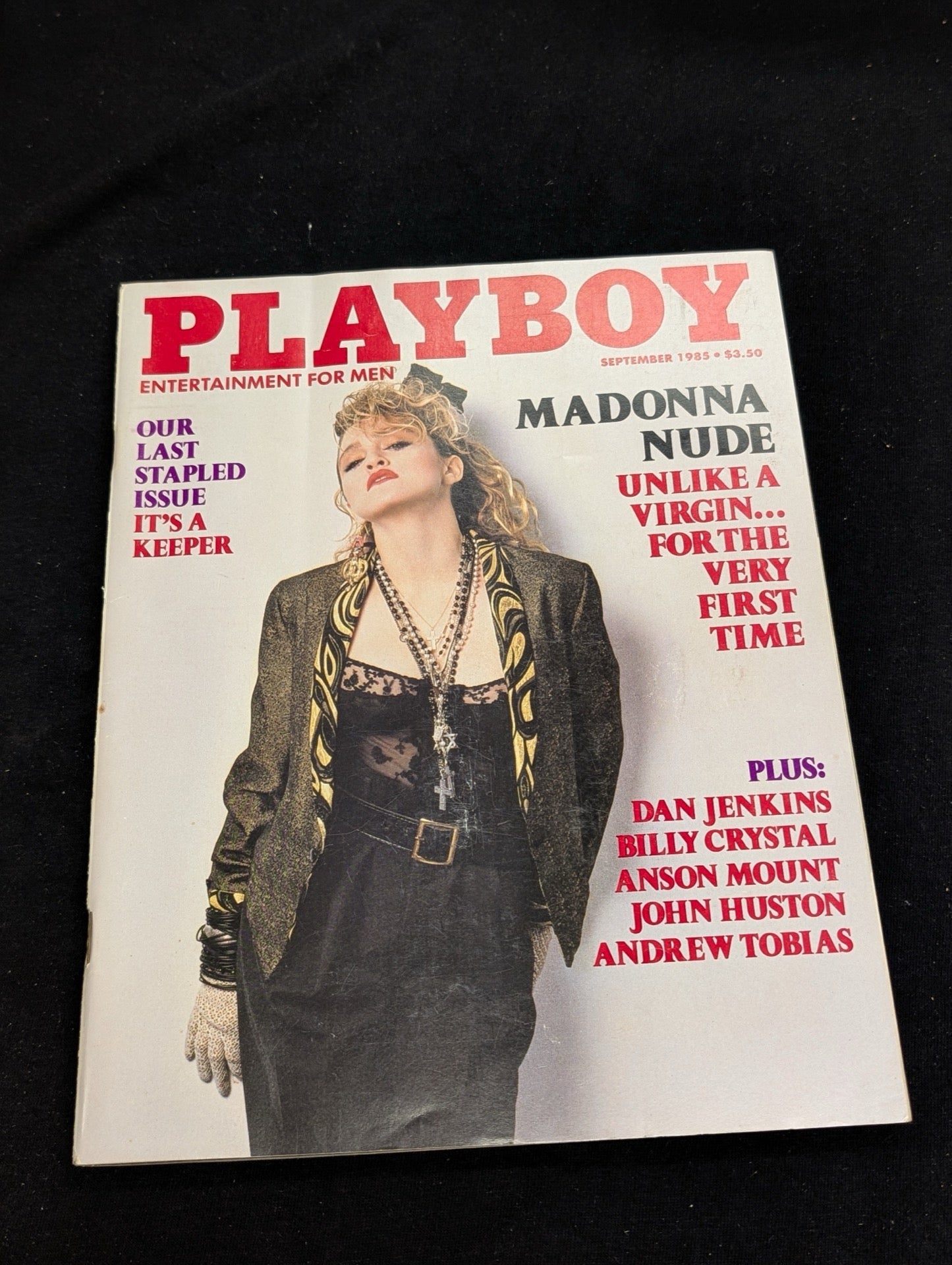 Playboy Magazine September 1985 Madonna Nude Cover Like A Virgin Era