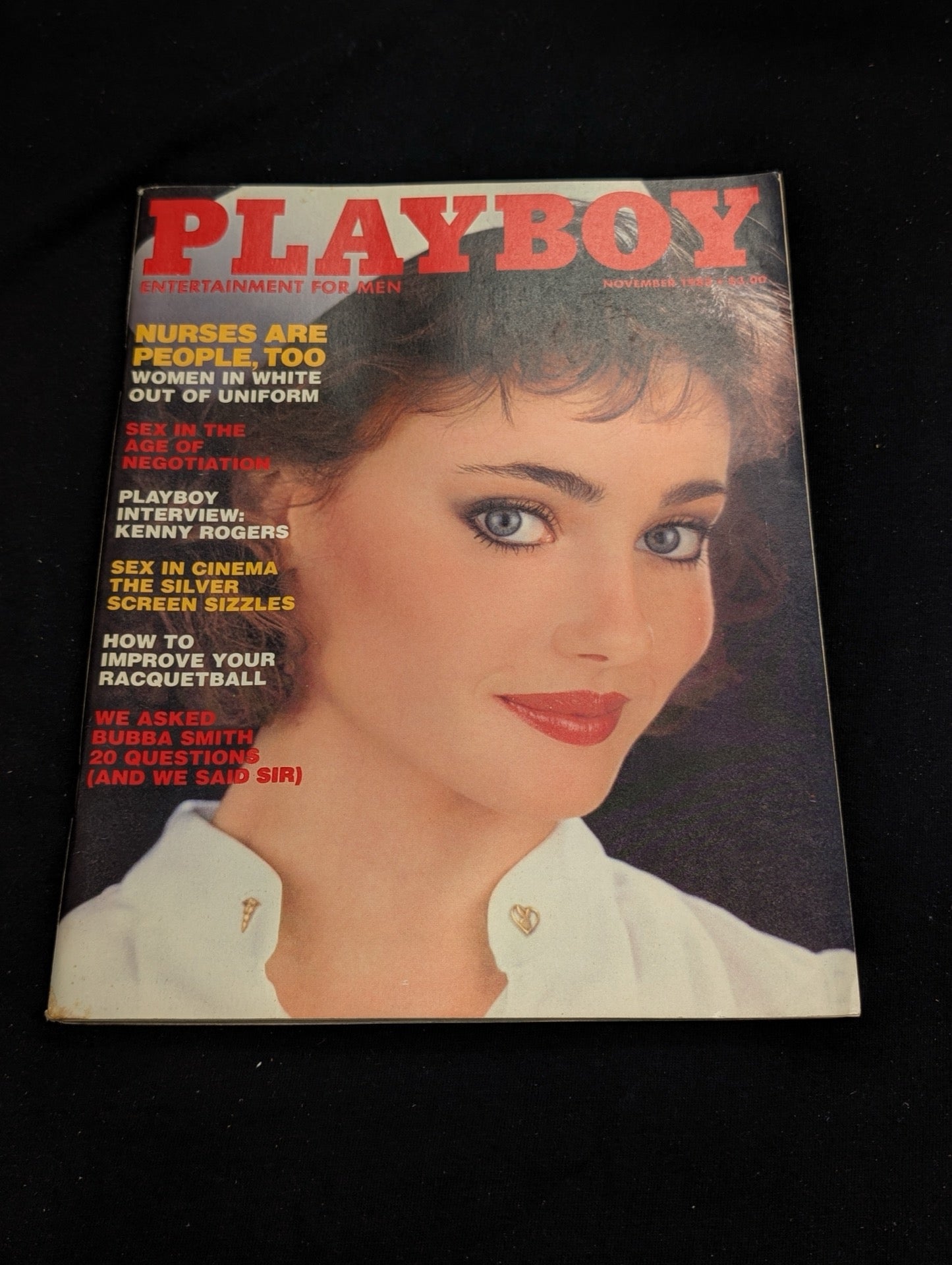 Playboy Magazine November 1982 Kenny Rogers Interview Nurses Theme