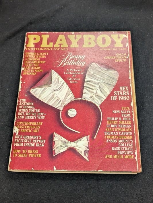 Playboy Magazine December 1980 George C Scott Interview Holiday Issue