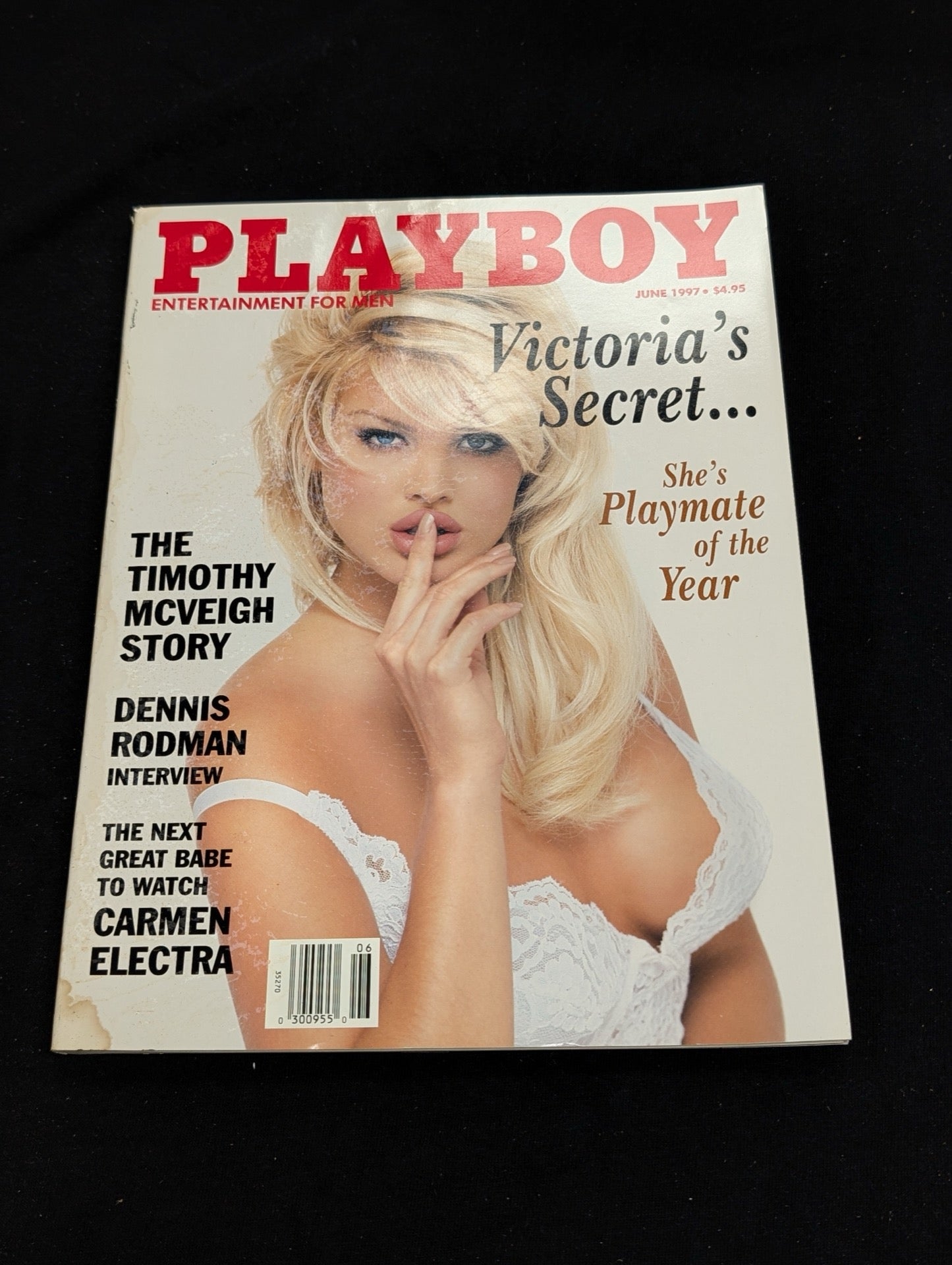 Playboy Magazine June 1997 Victoria Silvstedt PMOY Dennis Rodman Interview
