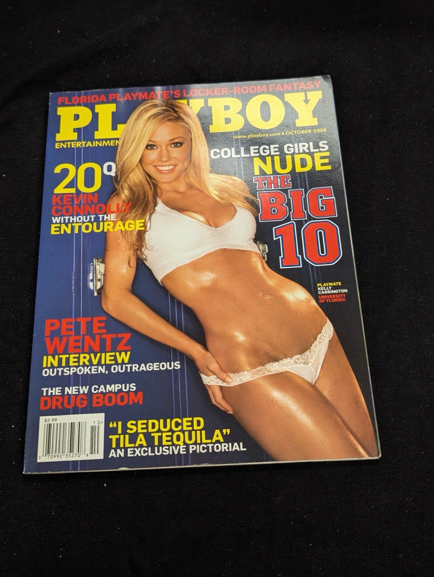 Playboy Magazine October 2008 Kelly Carrington Girls of Big 10 Pete Wentz