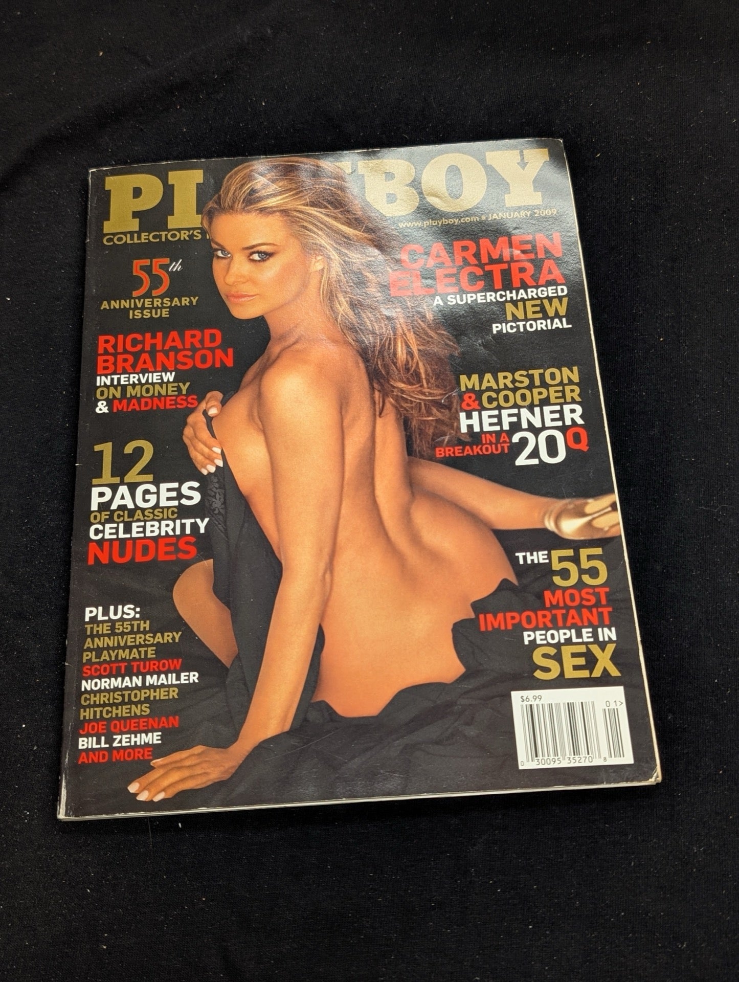 Playboy Magazine January 2009 Carmen Electra 55th Anniversary Issue