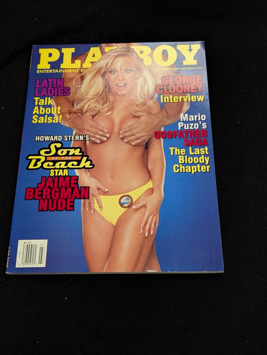 Playboy Magazine July 2000 Jaime Bergman George Clooney Interview
